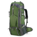1pc Large-Capacity Solid Color Polyester Soft Shell Hiking Backpack with Zipper Closure & Thread Accent | Outdoor Activity | Mountain Adventure