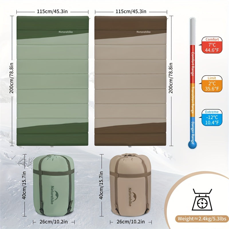 Naturehike YC Widening Envelope Sleeping Bag Outdoor Camping Sleeping Bag Home Lightweight Quilt