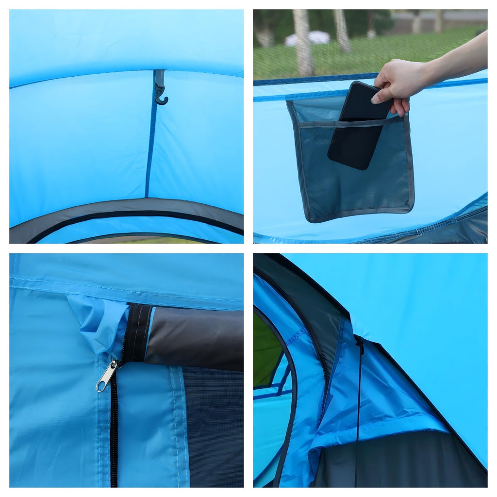 1pc of Fully Automatic Pop-Up Camping Tent for Parks, a Portable Outdoor Camping Tent with Three Poles, Featuring a New And Easy Design Suitable for Travel, Accommodating 5-8 People. Dimensions: 110.24inch*82.68inch*47.24inch