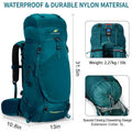 Internal Frame Hiking Backpack 50 60 65 70 80L Mountain Climbing Camping Backpack Daypack High Quality Rain Cover