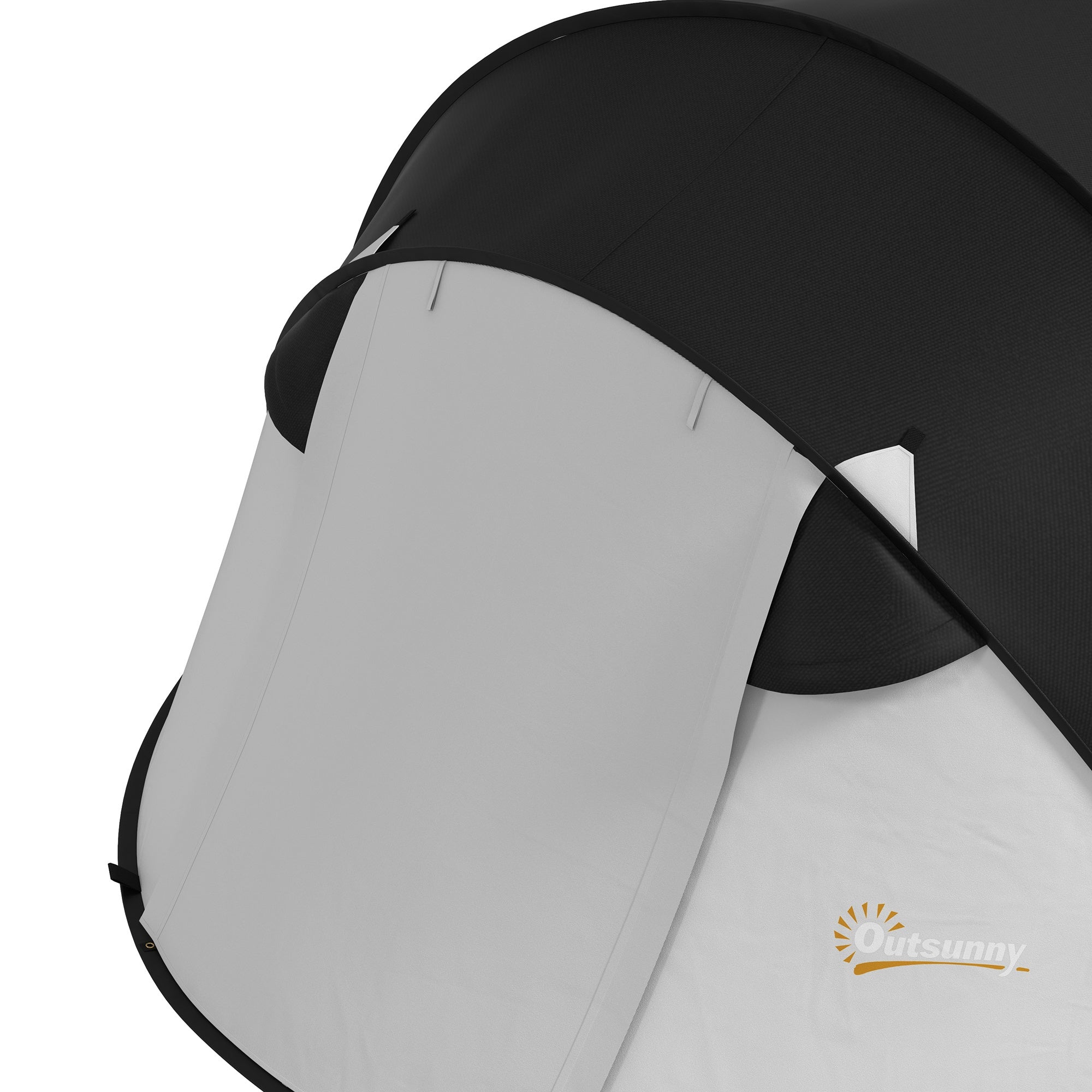 Pop Up Tent, Instant Camping Tent with Porch and Carry Bag, 3000mm Waterproof, for 2-3 People, Black, (Poles Included)