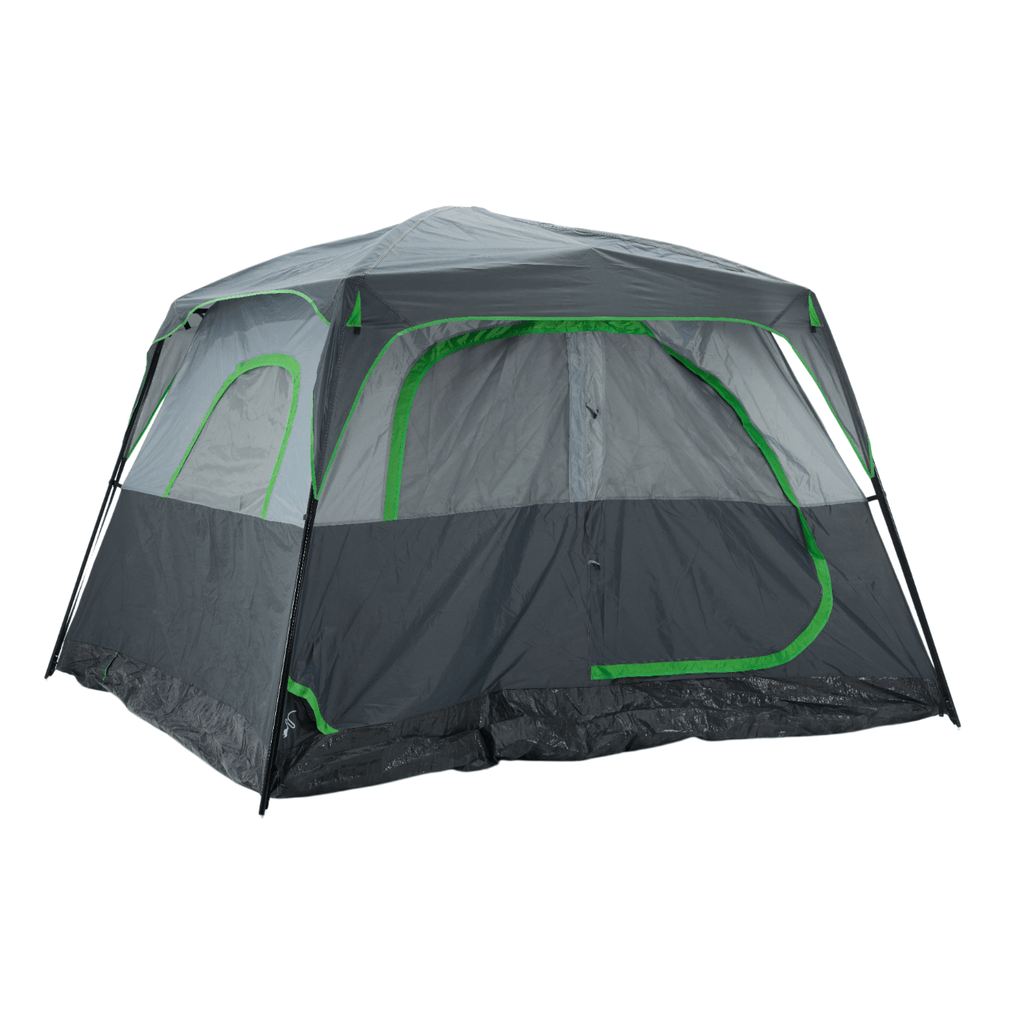 Tall Family Camping Tent for 6 People - Stargazing Mesh Roof & Opening for Cable, Easy Setup & All-Weather Protection, Spacious Outdoor Tent for Car Camping