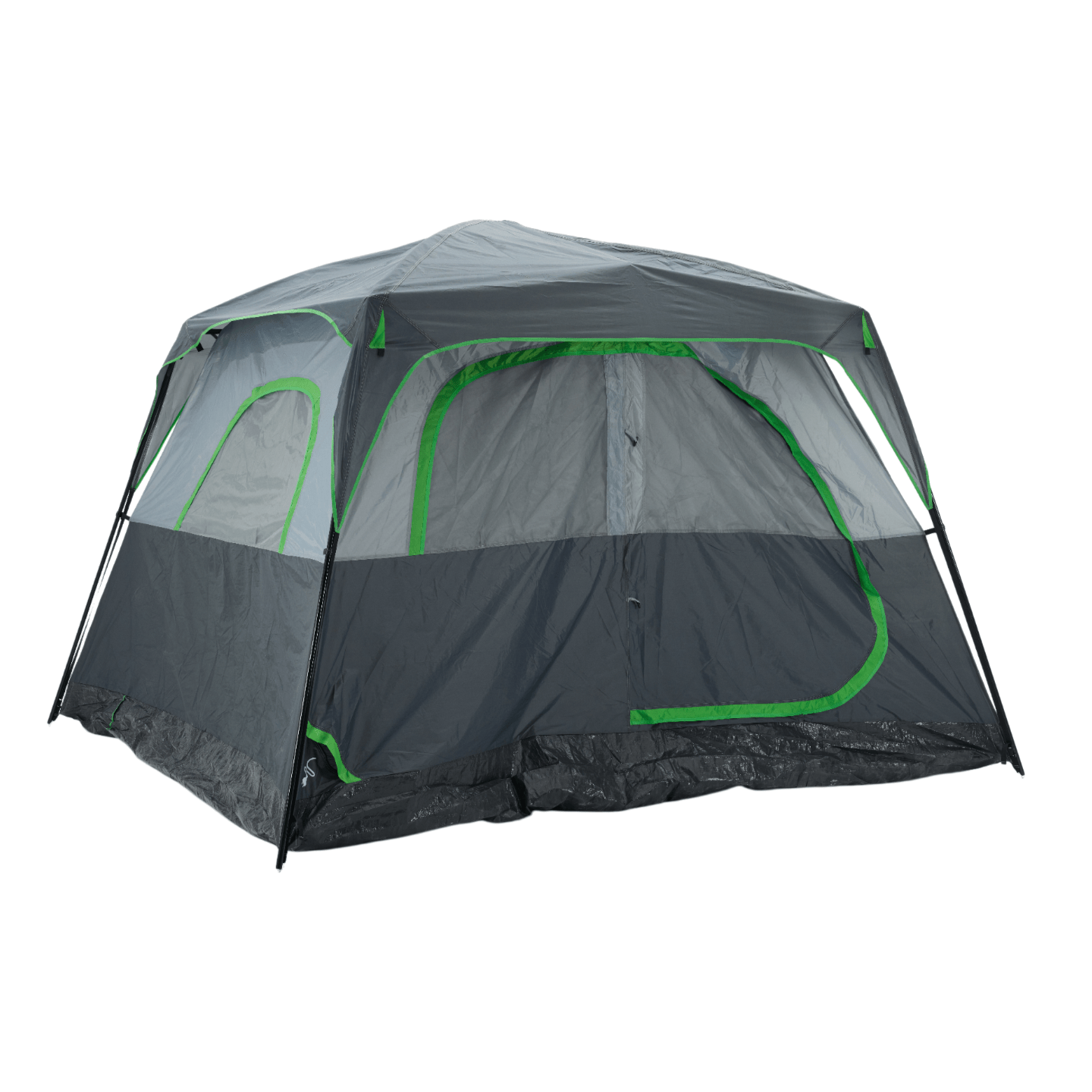 Tall Family Camping Tent for 6 People - Stargazing Mesh Roof & Opening for Cable, Easy Setup & All-Weather Protection, Spacious Outdoor Tent for Car Camping