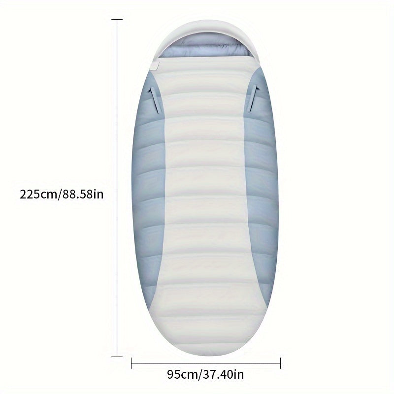 Down Egg-Shaped Sleeping Bag for Adults, Outdoor Extendable Winter Warmth Camping Nap Hotel Insulated Thickened Cold-Proof
