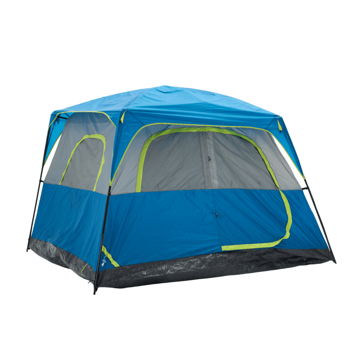 Tall Family Camping Tent for 6 People - Stargazing Mesh Roof & Opening for Cable, Easy Setup & All-Weather Protection, Spacious Outdoor Tent for Car Camping