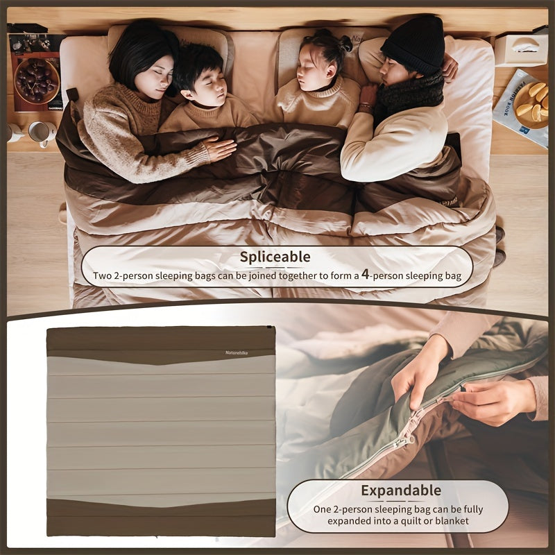 Naturehike YC Widening Envelope Sleeping Bag Outdoor Camping Sleeping Bag Home Lightweight Quilt