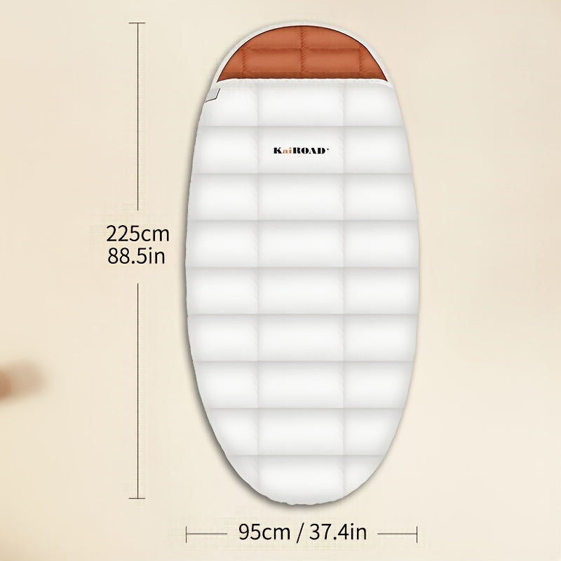 Feather sleeping bag adult winter thickening enlarged warmth winter cold camping outdoor indoor lunch break travel portable hotel dirt insulation