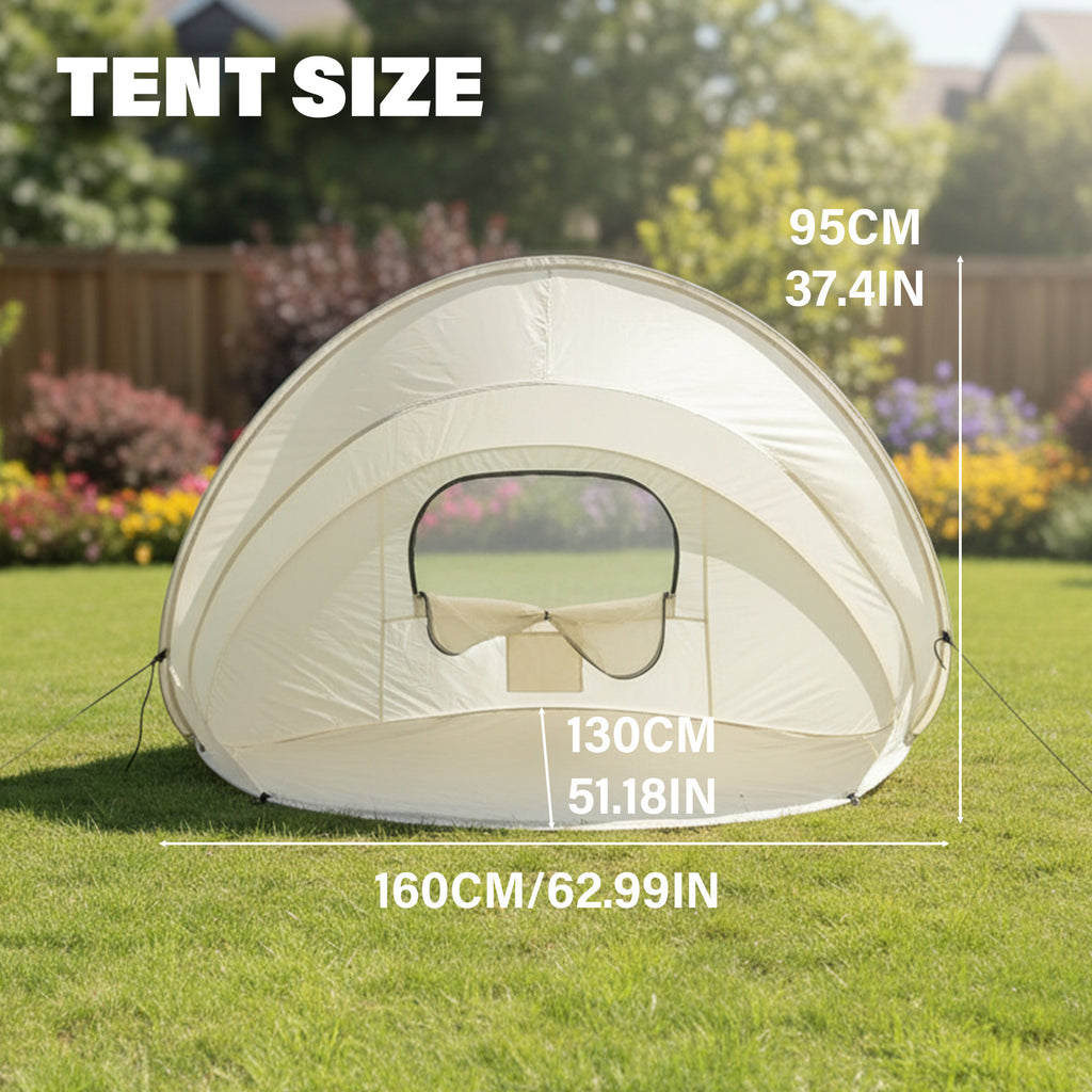 Instant Pop Up Sun Shade Tent, Lightweight Outdoor Shelter, Portable Canopy for Beach, Park, Camping & Family Outings