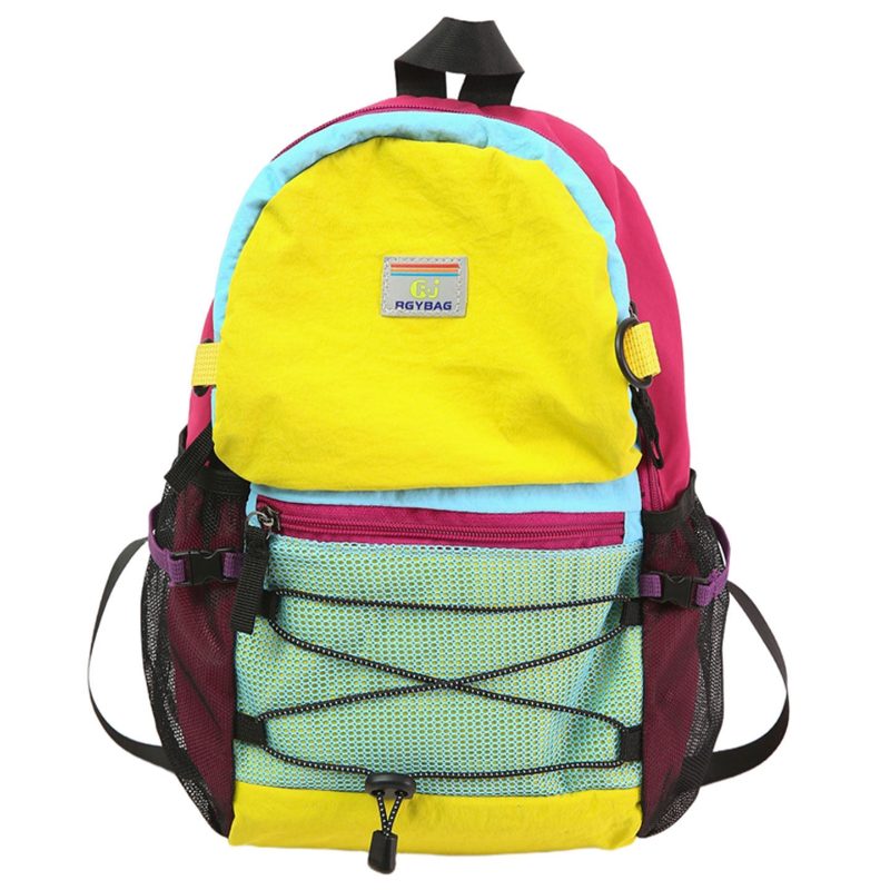 New Men's and Women's 2026 Mountaineering Bag Backpack Lightweight Summer Feeling Travel Splicing Contrast Color Outdoor Niche Backpack