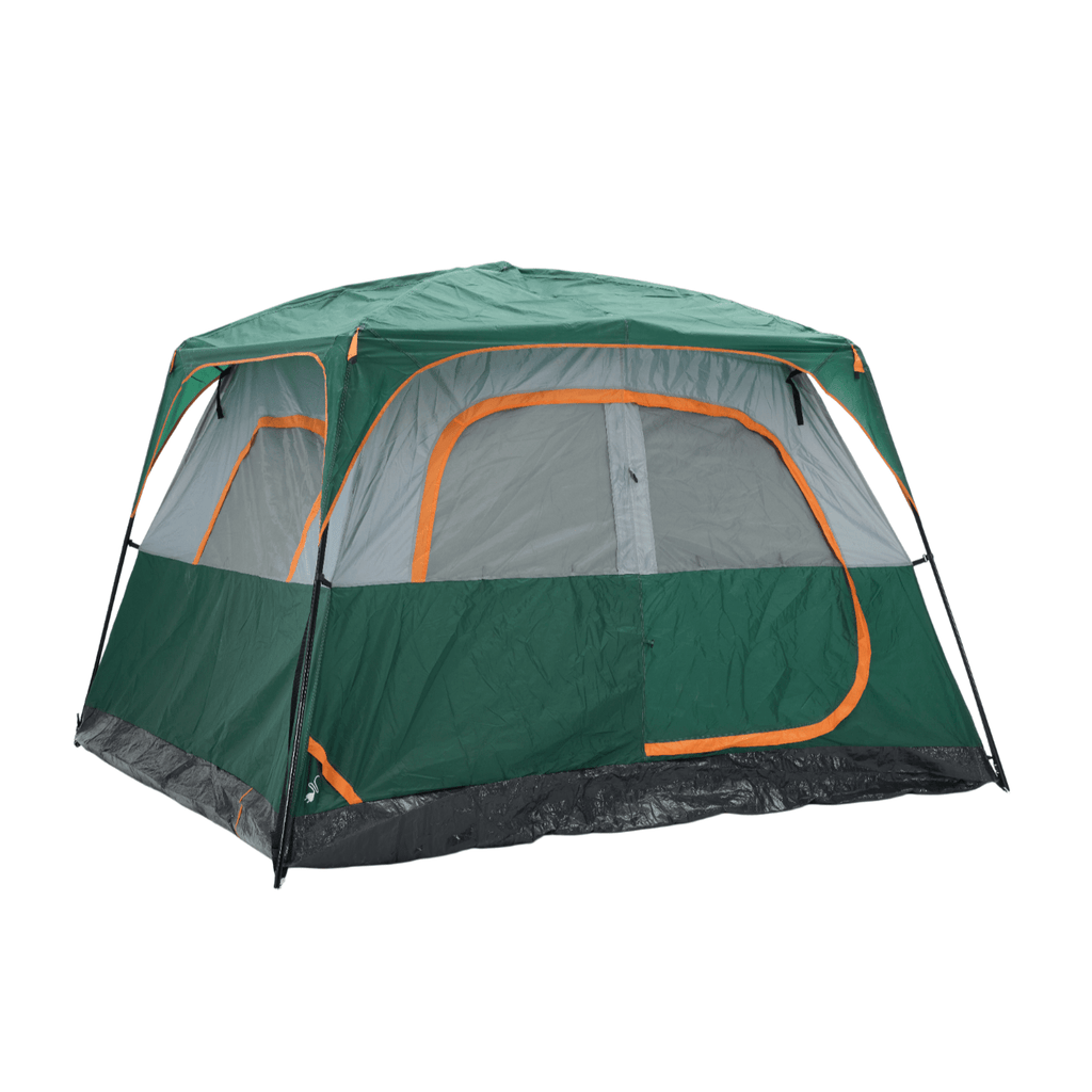 Tall Family Camping Tent for 6 People - Stargazing Mesh Roof & Opening for Cable, Easy Setup & All-Weather Protection, Spacious Outdoor Tent for Car Camping