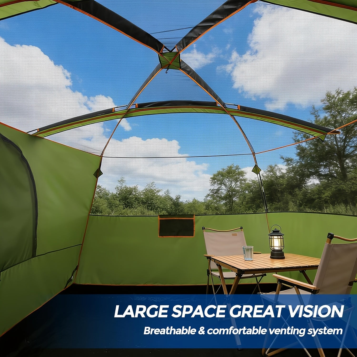12 Person Camping Tent, Spacious Family Tents for Camping, Hiking, 3500mm High Quality Double-Layer Windproof Tent for Hiking & Backpacking