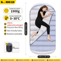 1pc Quiet Lake Blue Large Barrel-Shaped Sleeping Bag, Thickened for Winter Warmth, Cold-Resistant, Suitable for Adults, Travel, Outdoor Camping, Can Be Used As a Blanket, Compatible with Car Use, Suitable for All Seasons