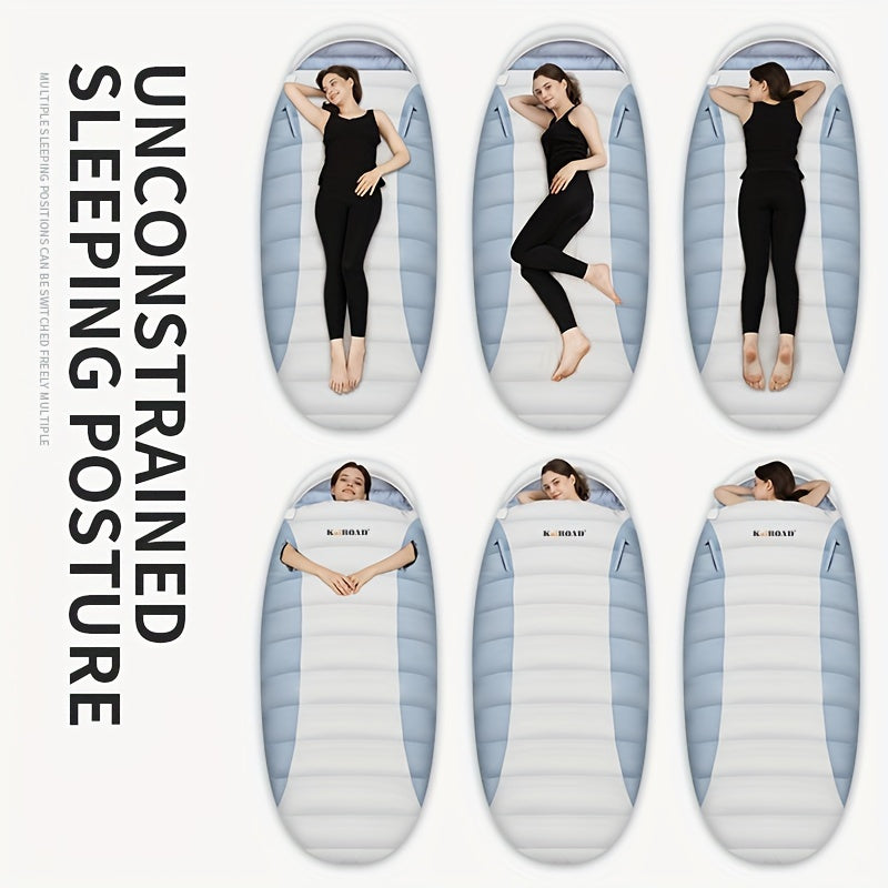 Down Egg-Shaped Sleeping Bag for Adults, Outdoor Extendable Winter Warmth Camping Nap Hotel Insulated Thickened Cold-Proof