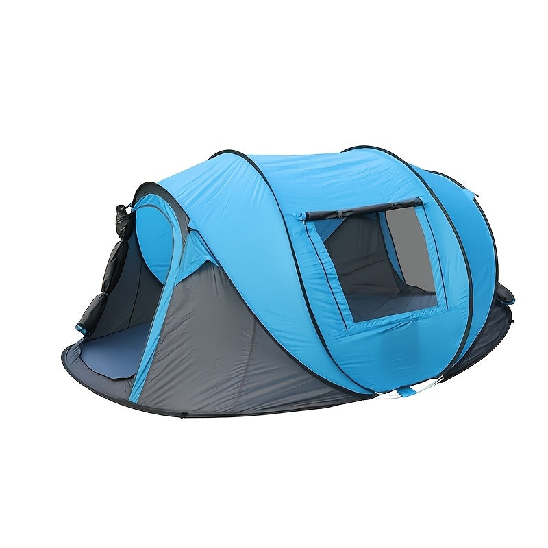 1pc of Fully Automatic Pop-Up Camping Tent for Parks, a Portable Outdoor Camping Tent with Three Poles, Featuring a New And Easy Design Suitable for Travel, Accommodating 5-8 People. Dimensions: 110.24inch*82.68inch*47.24inch