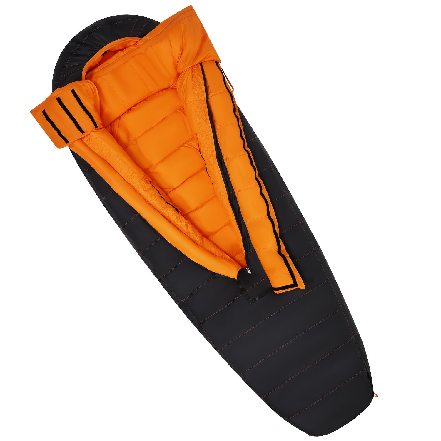 Outdoor Thickened Long Oval Sleeping Bag, YKK Zipper Prevents Jamming, Retains Warmth and Blocks Cold Air, Locks in Constant Temperature, Lightweight and Easy to Carry, Compact Size Essential for Travel
